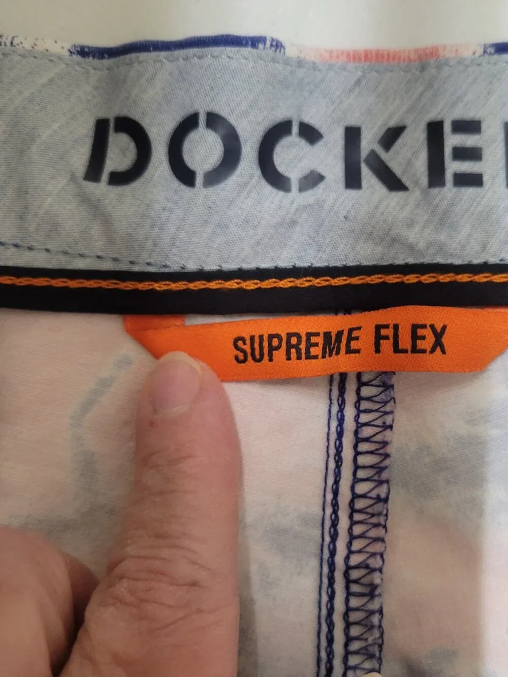 Dockers Men’s Blue & Coral Tie-Dye Chino Shorts